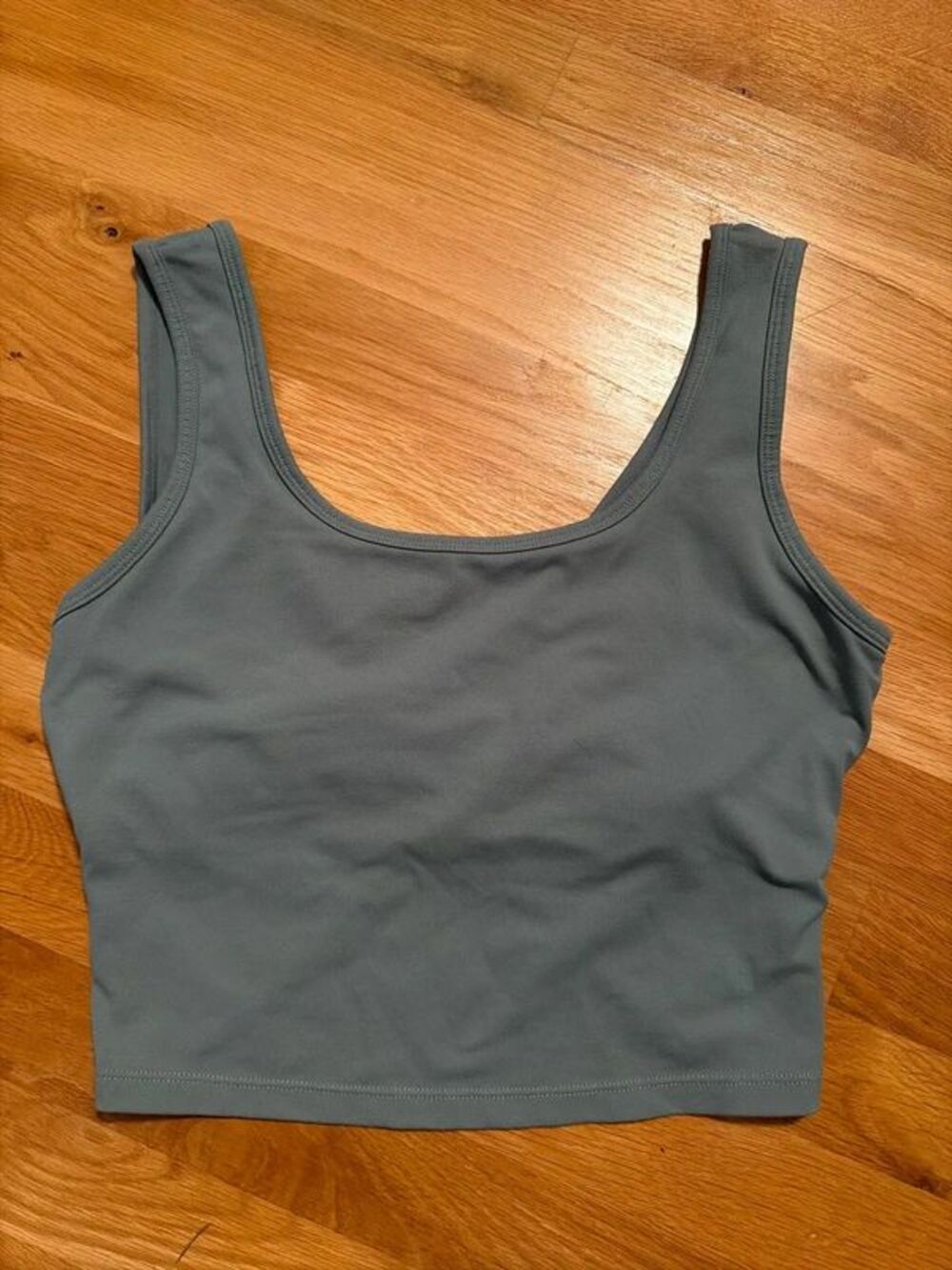 Halara Women’s Active Open Back Top Green Workout Activewear Size Medium